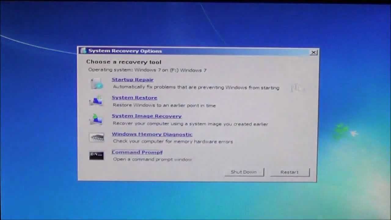 Repair Disk For Windows 7